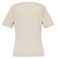 Embellished Knit Top | Beige
