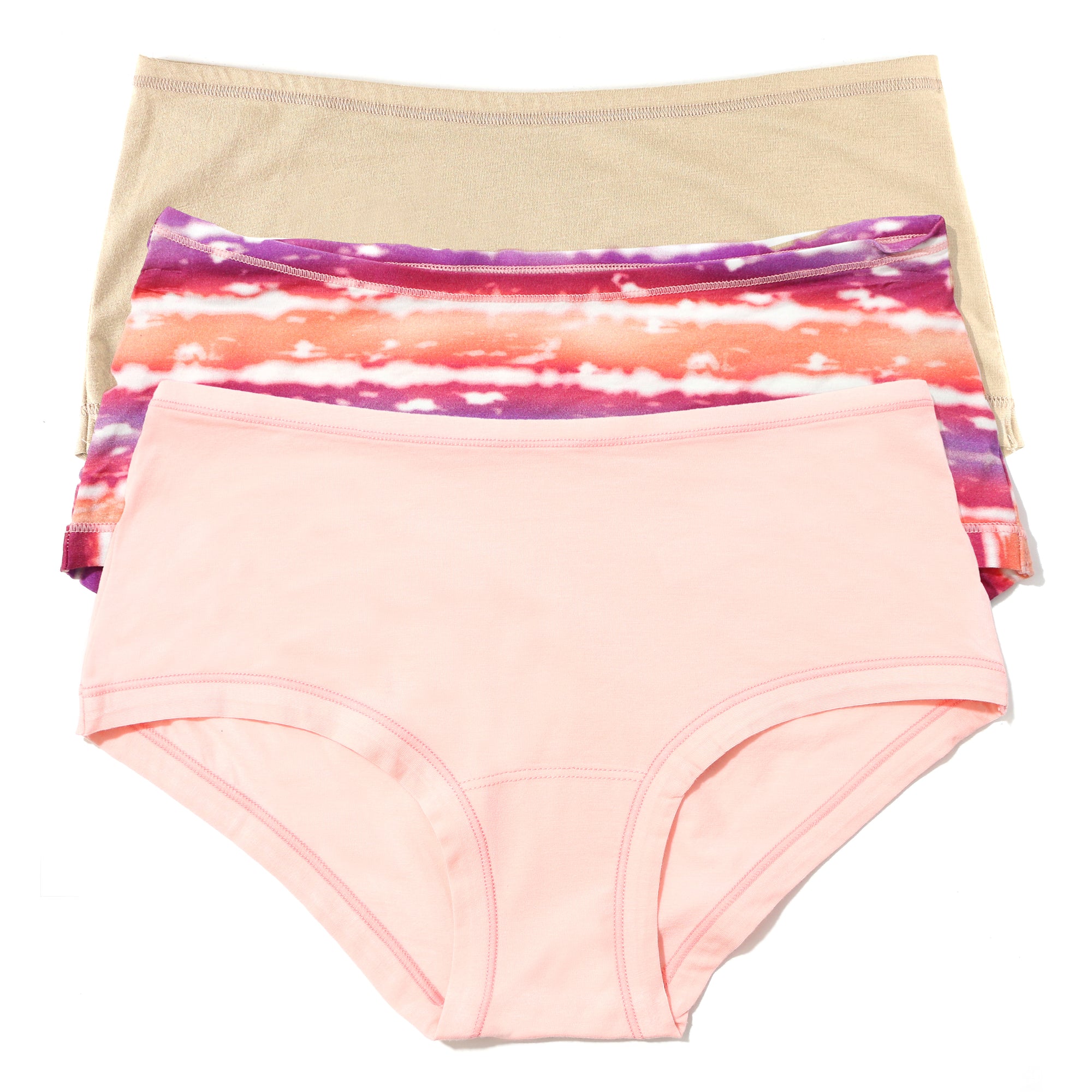 3 Pack Play Stretch Boyshort | Chai, Sweet Nothing, Paint The Town