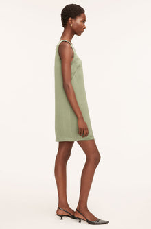 Heavy Satin Shift Dress | Foliage