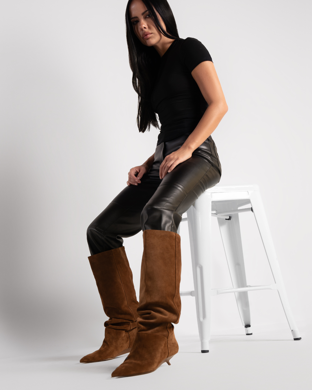 Womens | Keria Cow Suede Boot | Tan