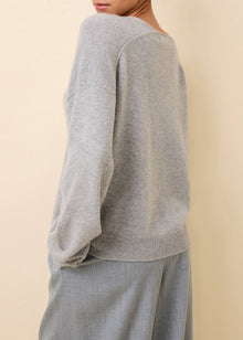 Womens | Lowell Cashmere Sweater | Heather Grey