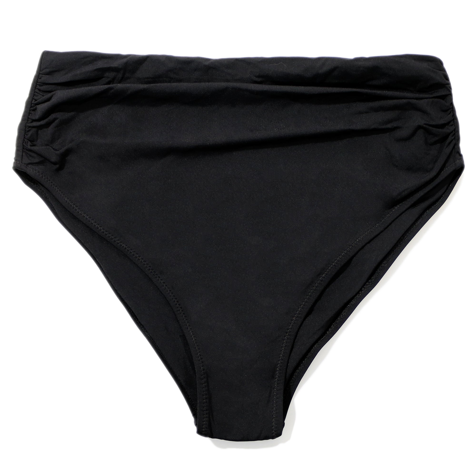 Swim High Rise Cheeky Bottom | Black