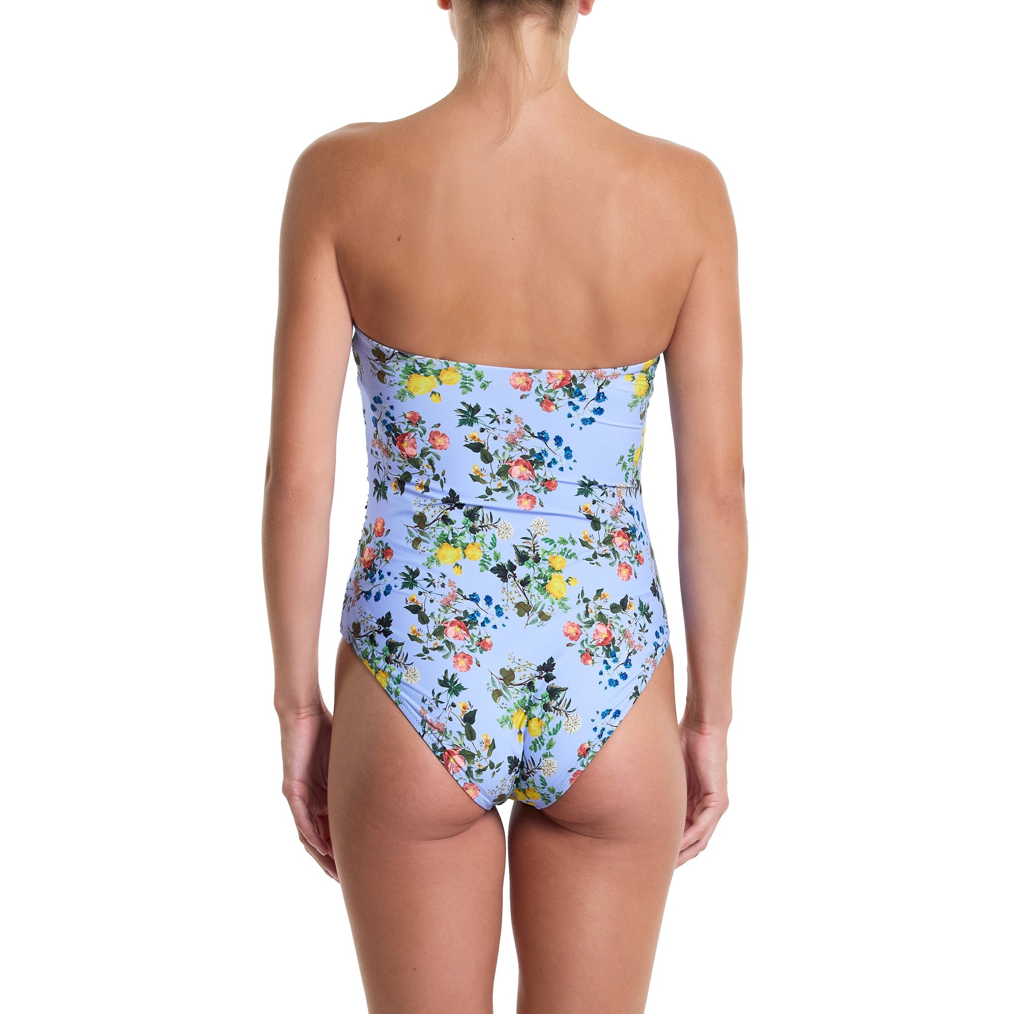 Swim Bandeau One Piece | Thankful (Blue)