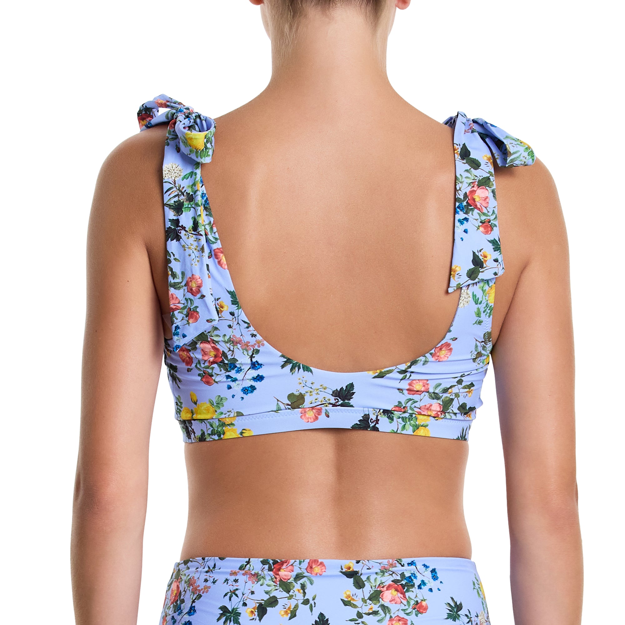 Swim Scoop Bikini Top | Thankful (Blue)