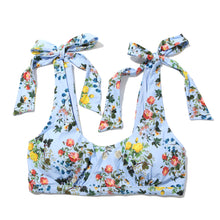 Swim Scoop Bikini Top | Thankful (Blue)