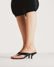 Womens | Marley Leather Heel | Black