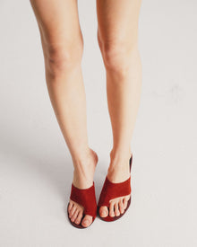 Womens | Maxime Suede Heel | Red
