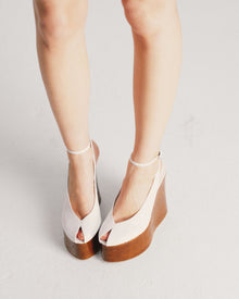 Womens | Tansy Patent Heel | White