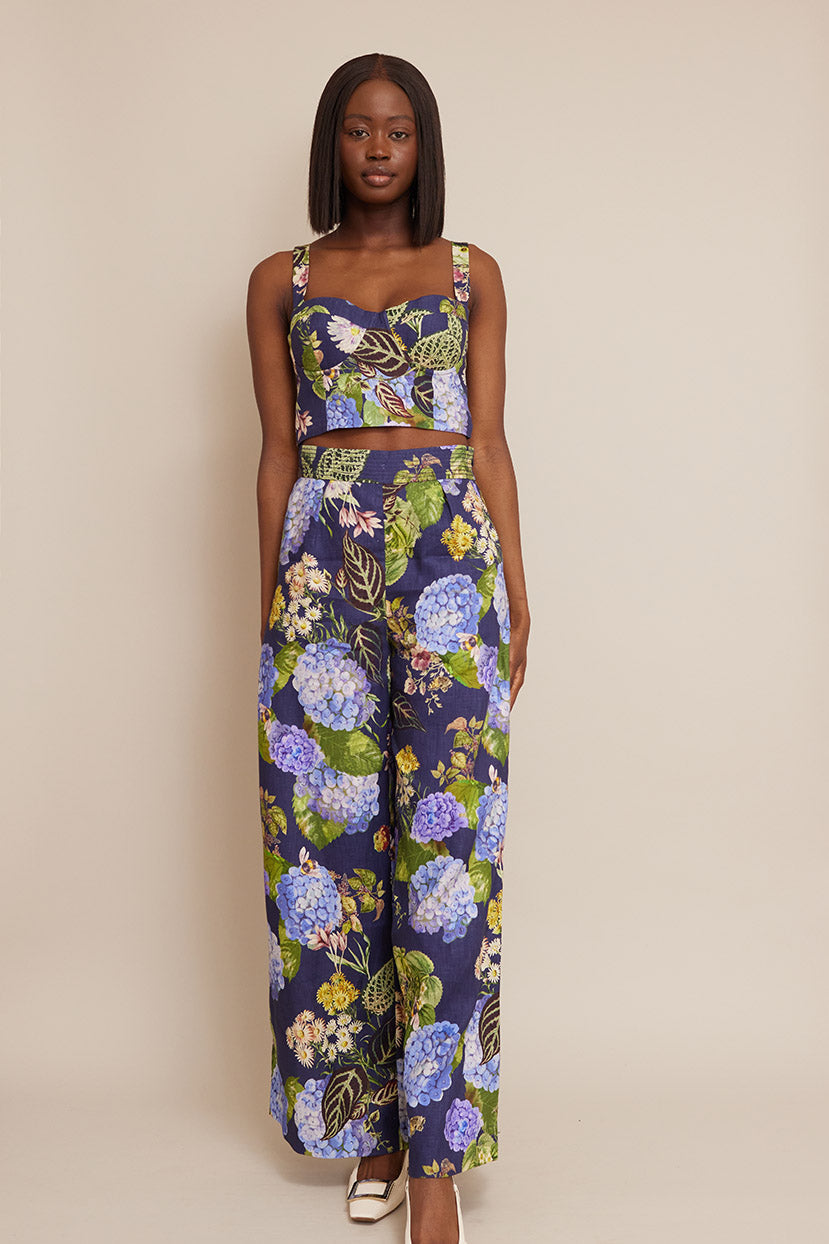 Josephine Pant | Avery Floral Evening Blue