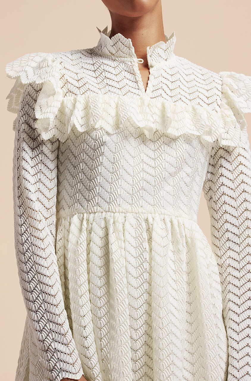 Chevron Lace Dress | Gardenia