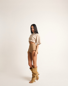 Womens | Kind Cow Suede Boot | Camel