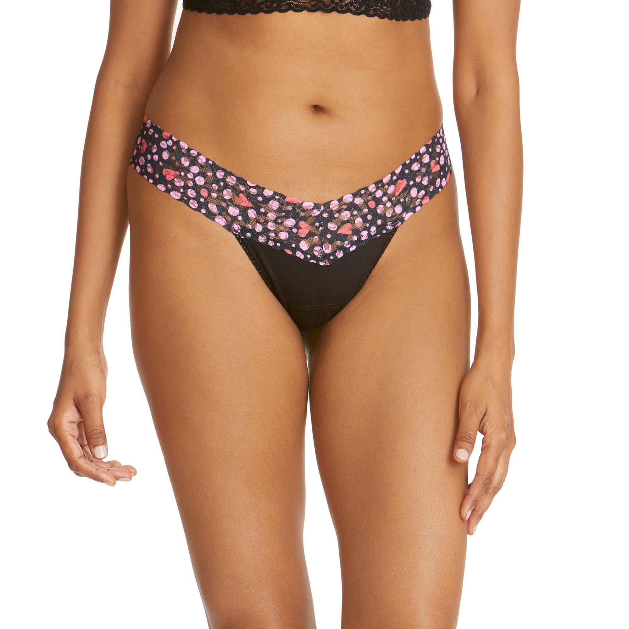 Cotton Low Rise Thong | Blac x Love Nest
