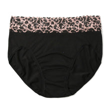 Cotton French Brief | Black/Walk On The Wild Side