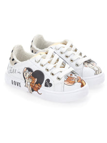 Girls | Bicast Jerry Sneakers | White/Cream/Beige