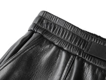 Fashion Wide-Leg Leather Pants | Black