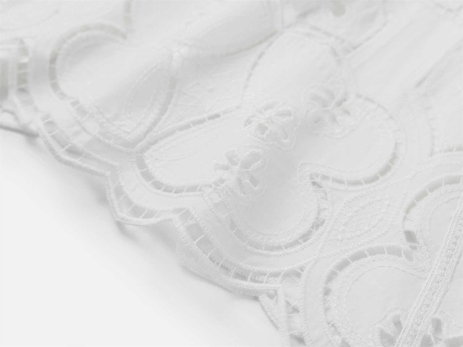 Vintage Lace Umbrella Skirt | White