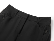 Jean Style Pocket Straight Leg Trouser | Black