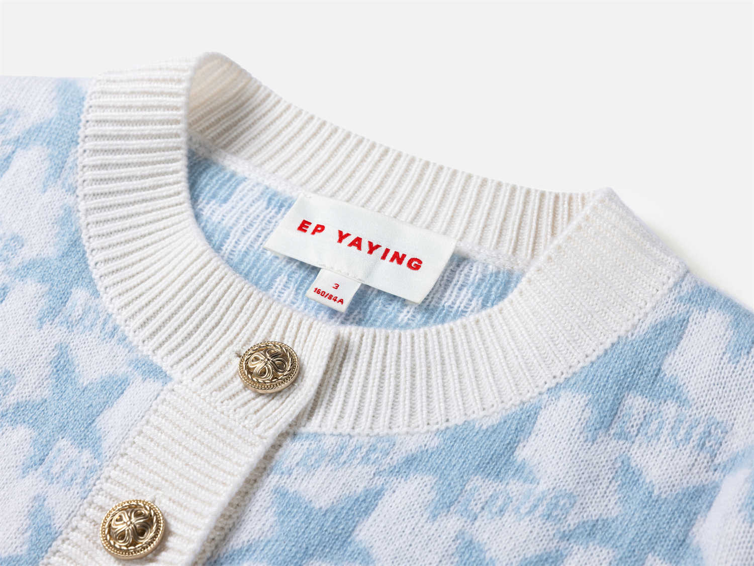 Wool Knit Cardigan | Blue