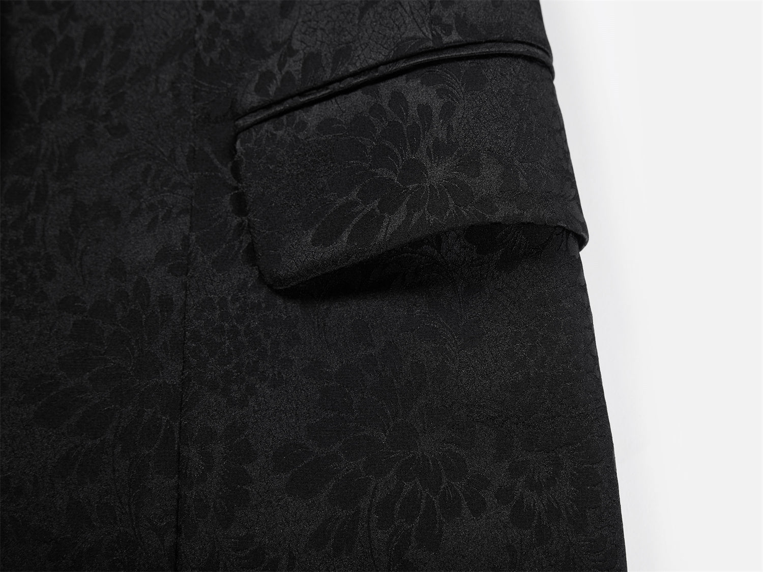 Silk Semi-Sheer Blazer | Black