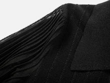 Wrap-Style Knit Top | Black