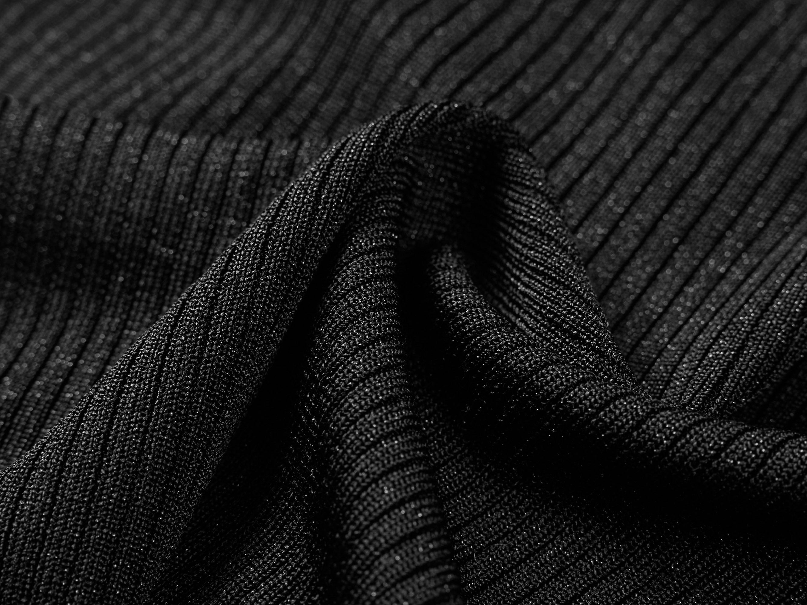 Short Sleeve Knit Top | Black