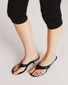 Womens | Marley Leather Heel | Black