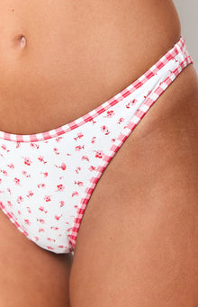 9.0 Swim Bianca Floral Bikini Bottoms | Red