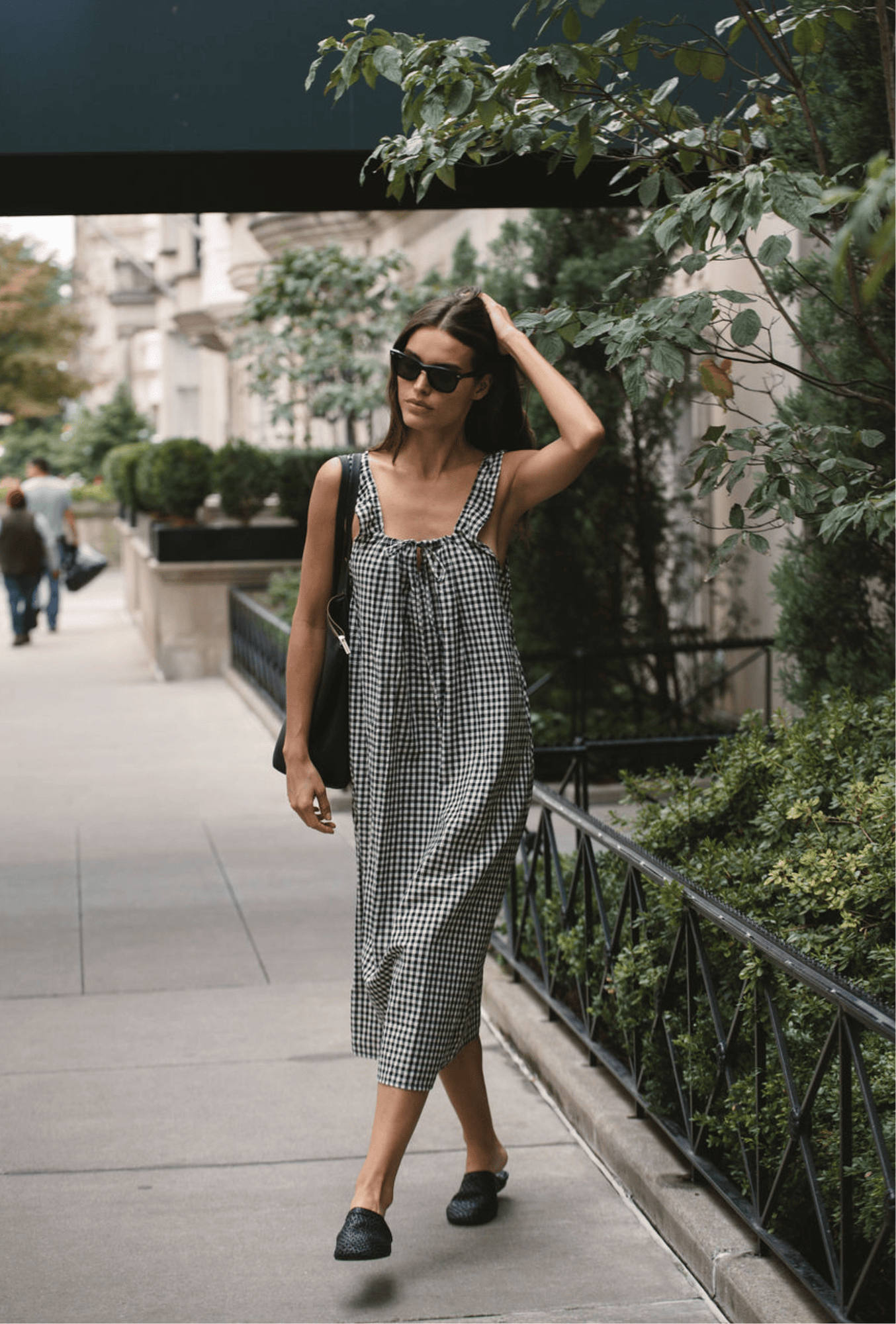 The Sienna Midi Dress | Tuxedo Plaid