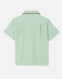 Sashiko Bowling Shirt | Pale Green