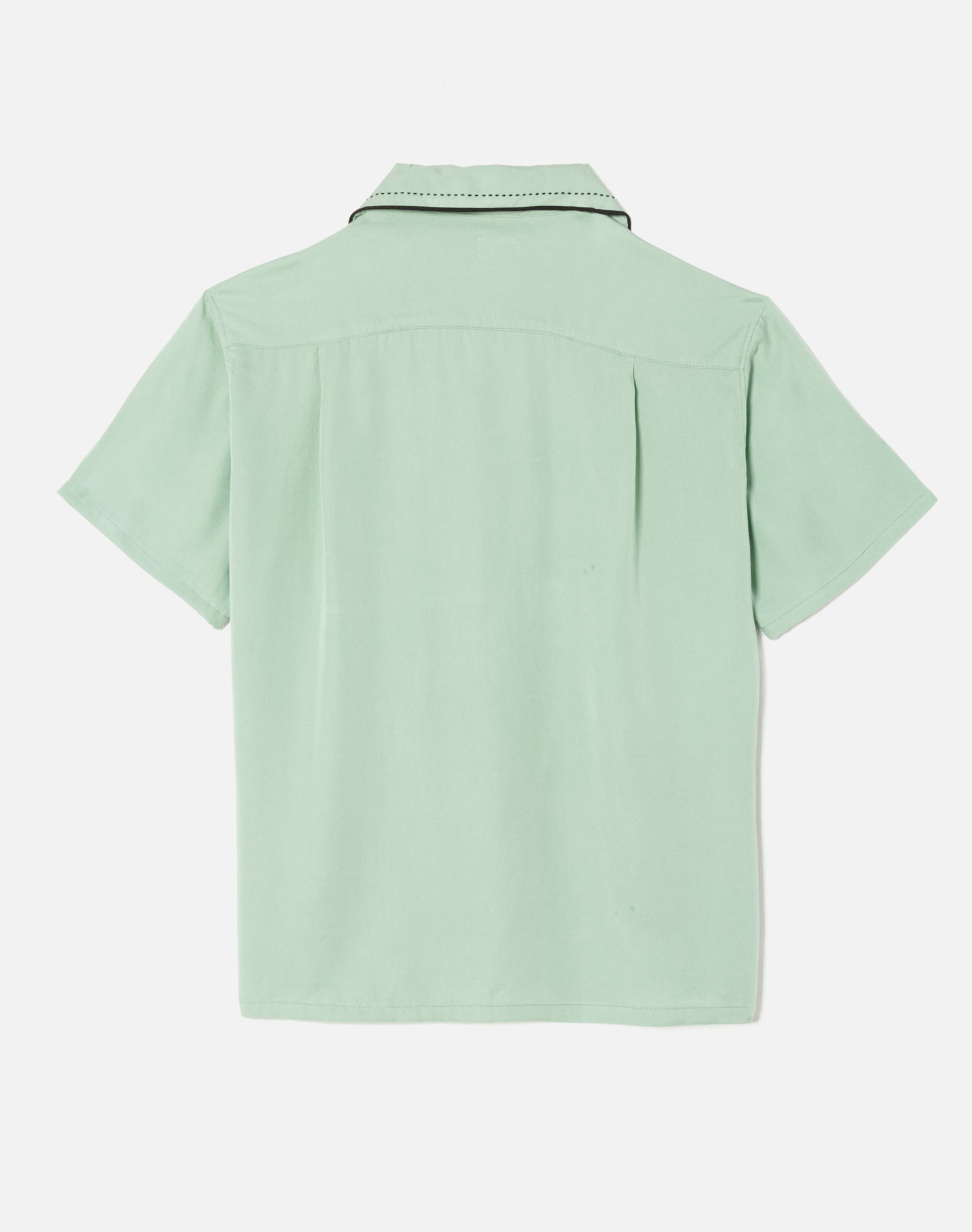 Sashiko Bowling Shirt | Pale Green