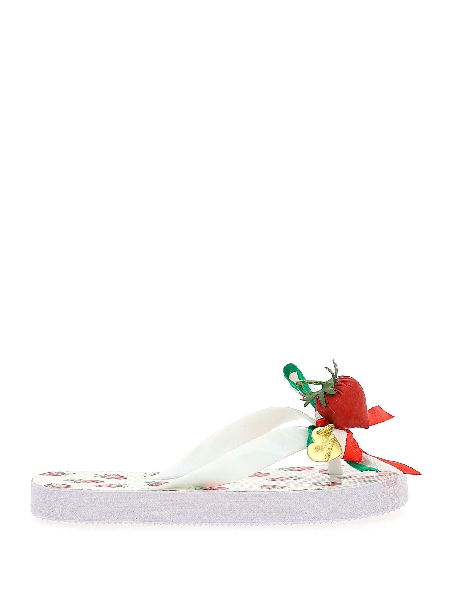 Girls | Flip Flops | White/Red