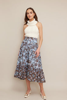 Tisbury Skirt | Blue Vintage Paisley