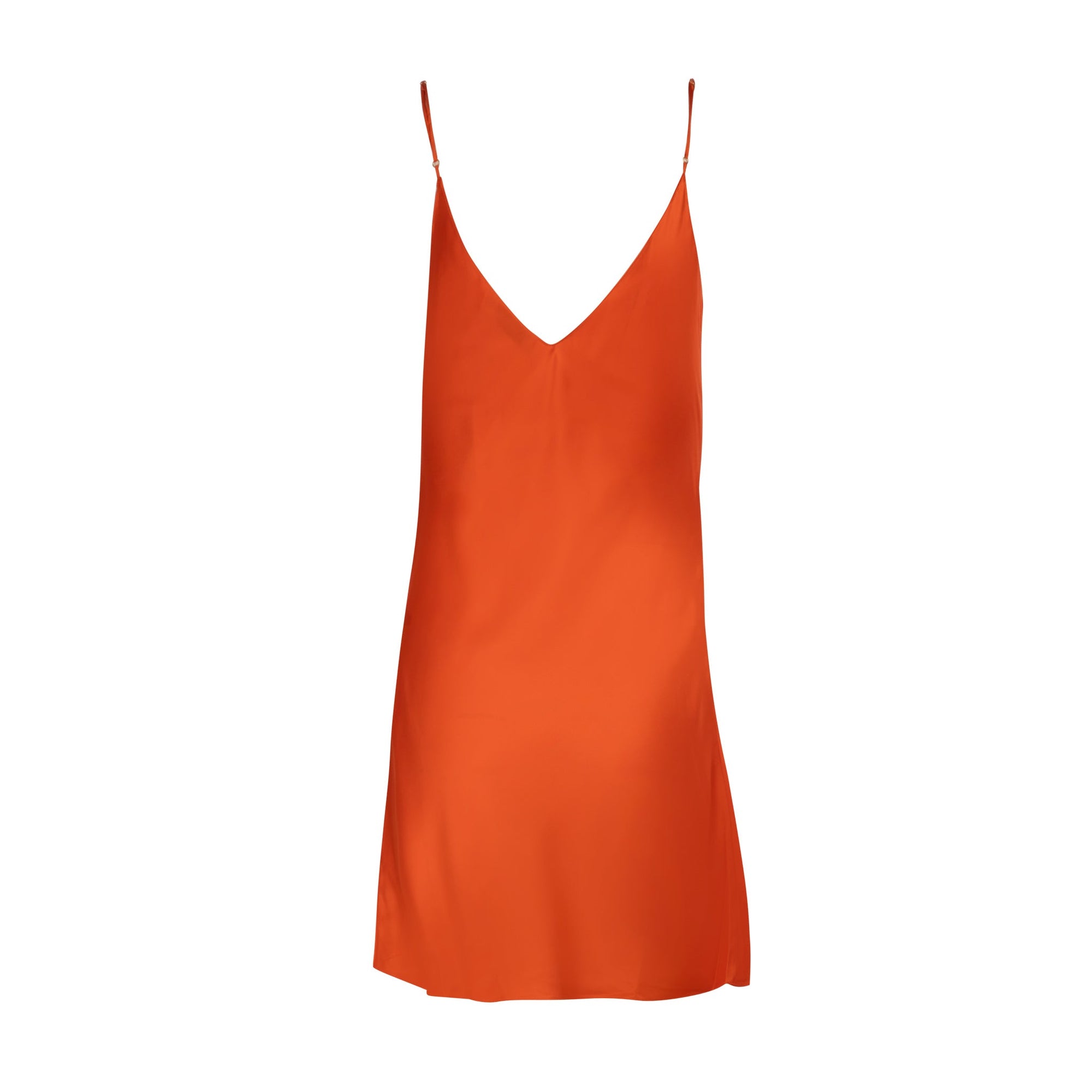 Mini Slip w/ Lace Godet | Tangerine