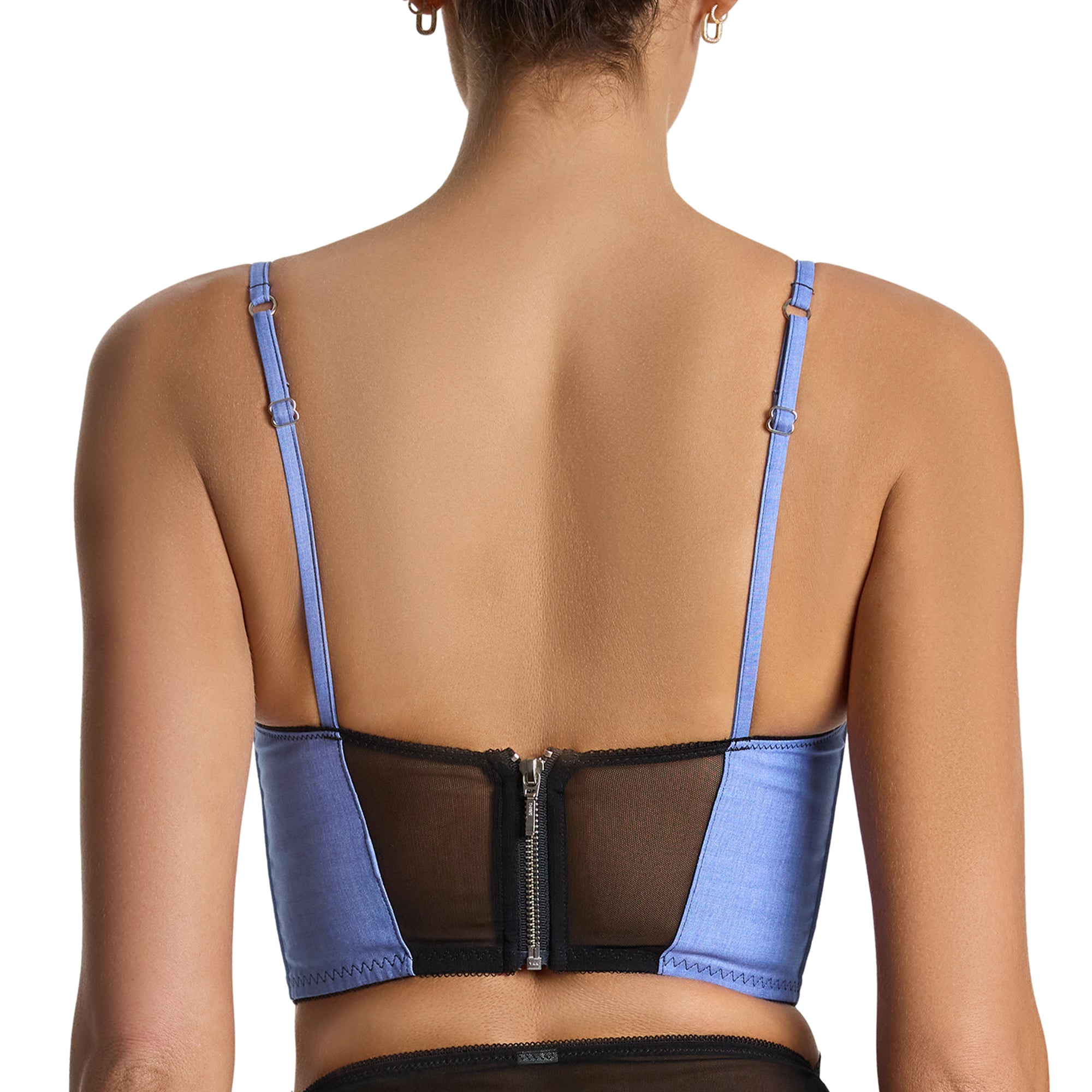 Katrina Longline Bra | Denim