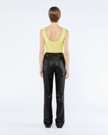 Maurie Tailored Satin Pants | Black