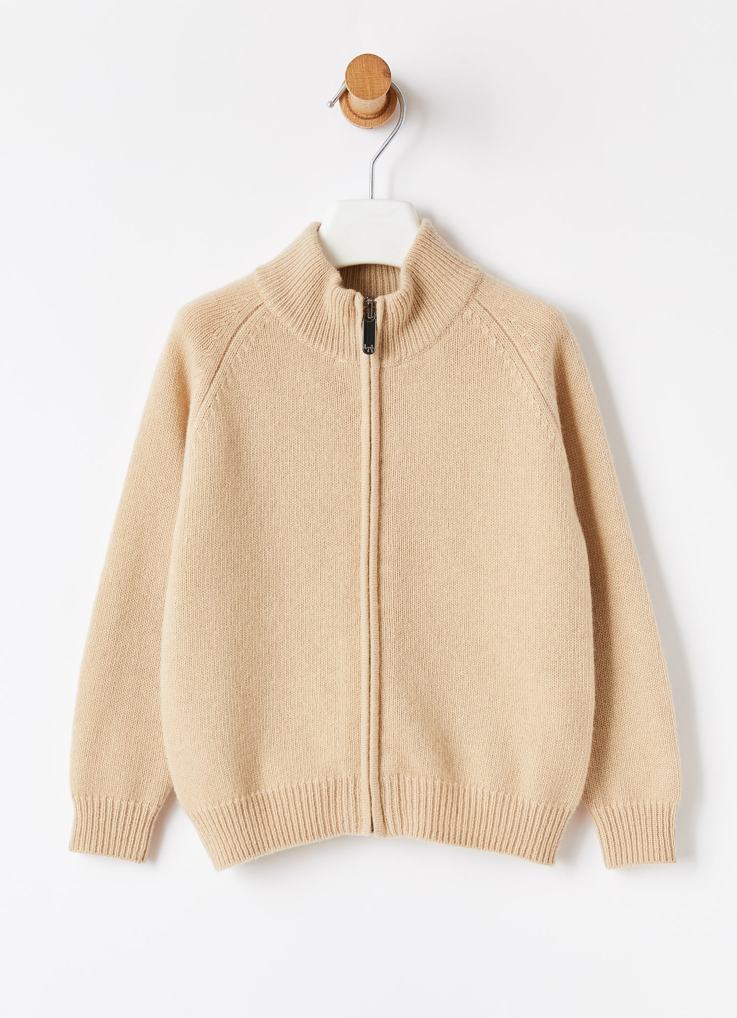 Merino Wool Cardigan with Patches | Birch/Birch