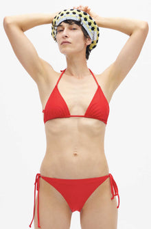 String Bikini Top | High Risk Red