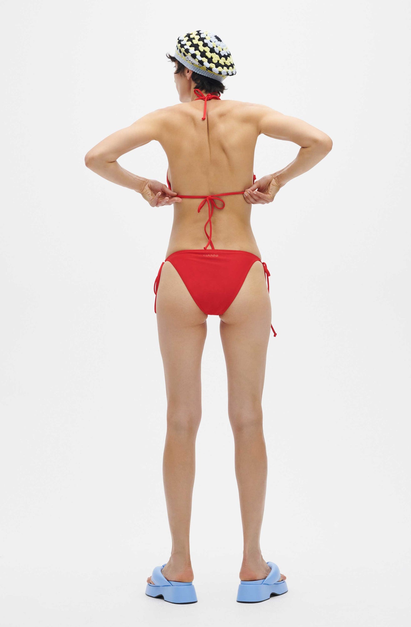 String Bikini Top | High Risk Red