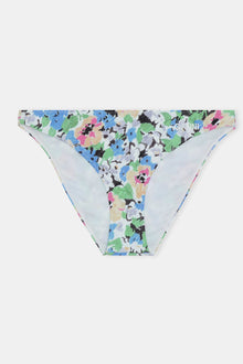 Recycled Printed Recycled Printed Lowrise Bikini Briefs | Floral Azure Blue