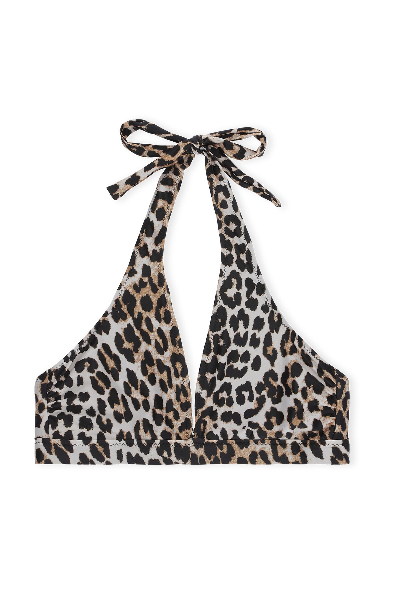 Halter Bikini Top | Leopard