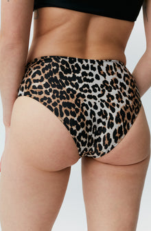 Mid-Rise Bikini Bottom | Leopard