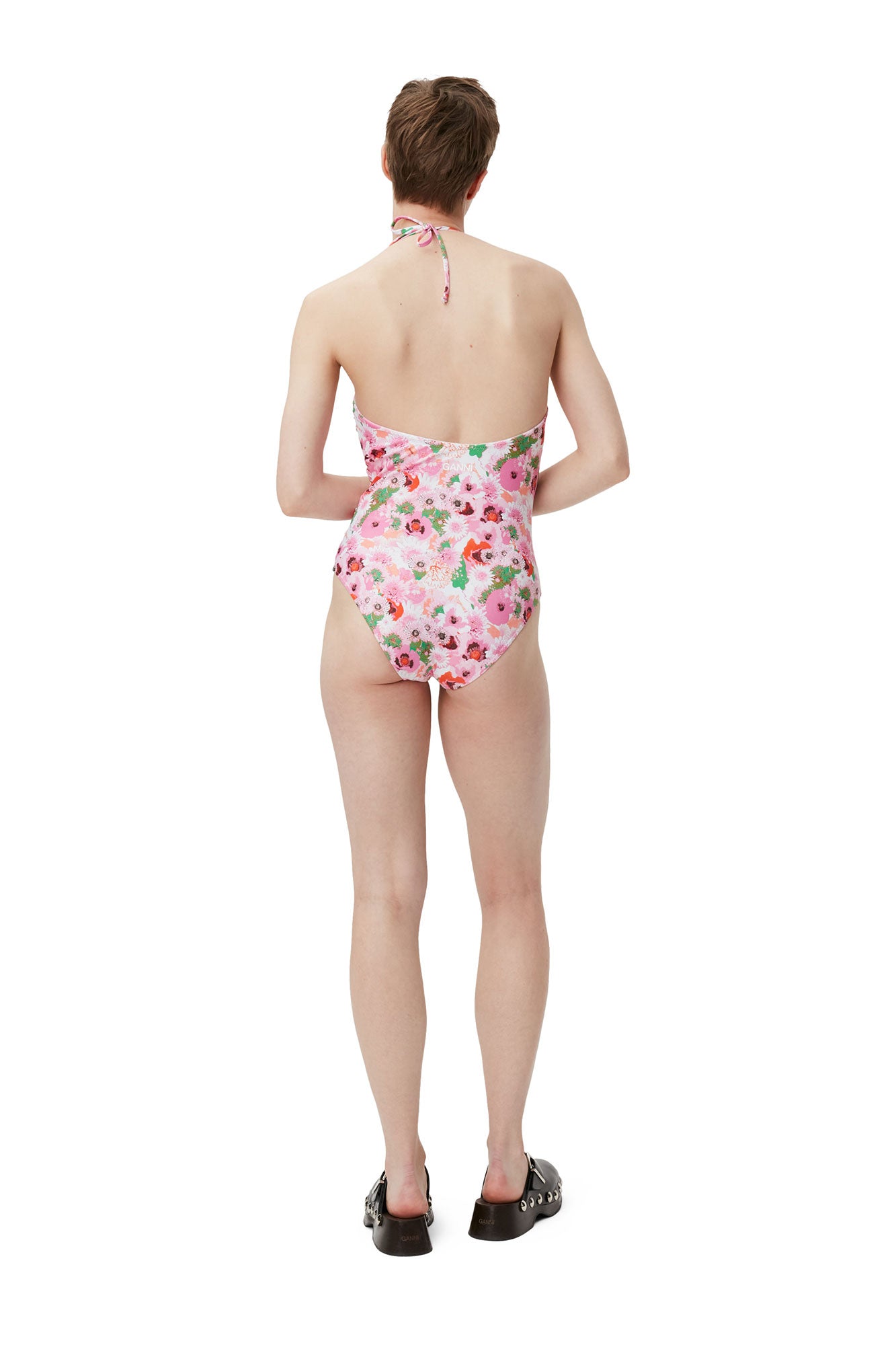 Recycled Printed V-string Swimsuit | Sugar Plum