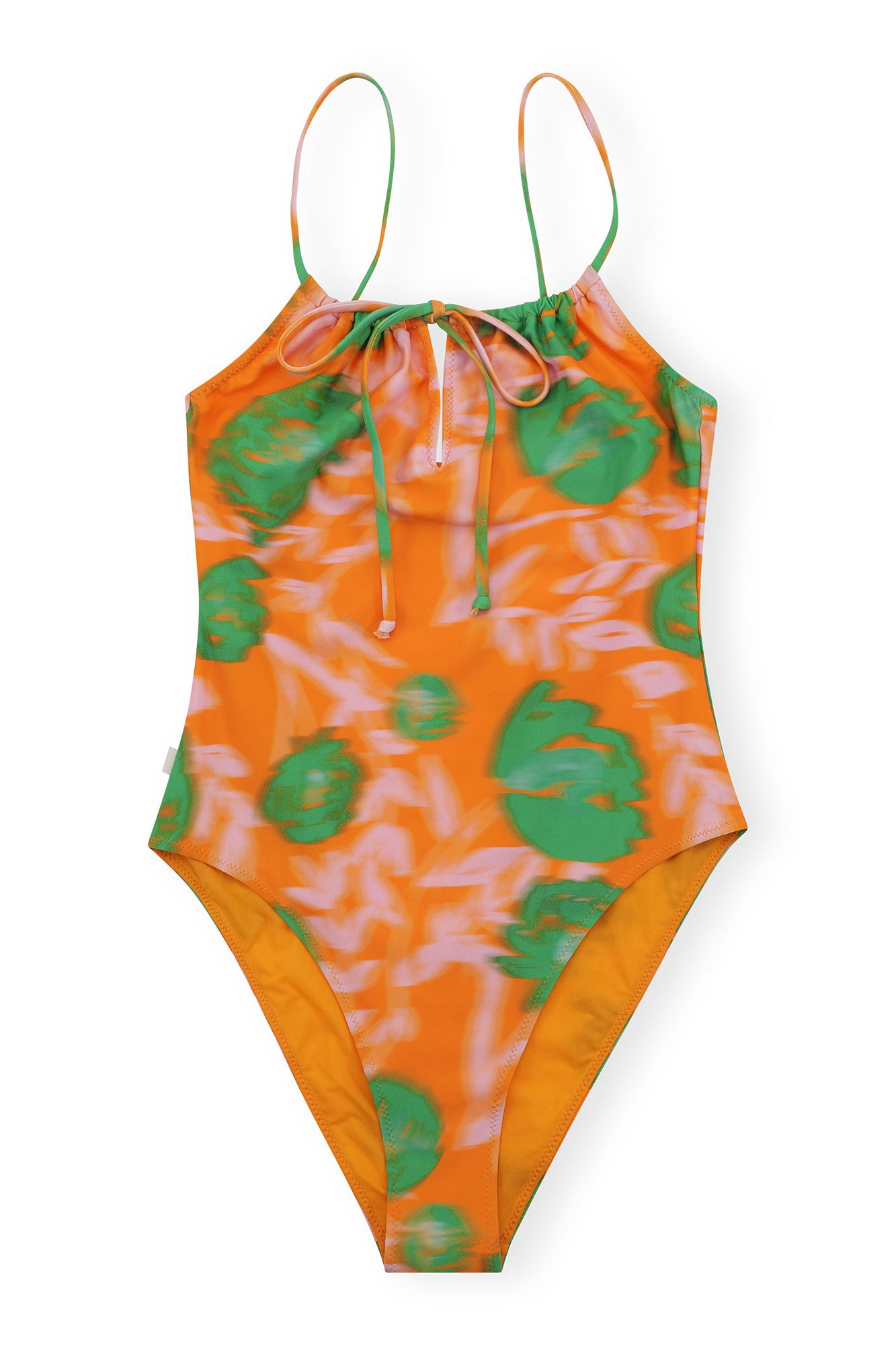 Floral Swimsuit | Vibrant Orange