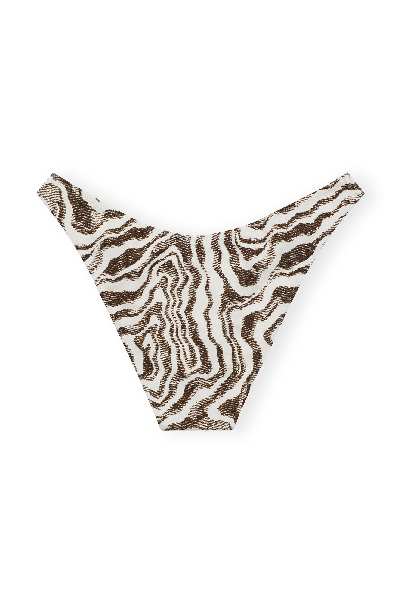 Recycled Printed Lowrise Wave Bikini Briefs | Egret