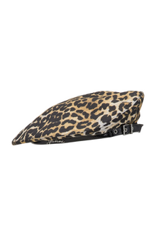 Woven Beret Cotton | Leopard