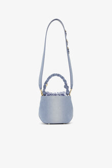 Washed Denim Bou Bucket Bag | Faded Denim