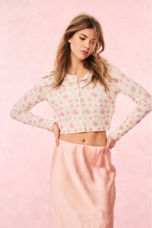Adeanne Wool Floral Cardigan | Thulian Pink