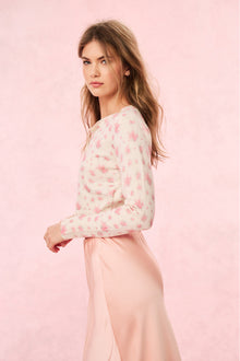 Adeanne Wool Floral Cardigan | Thulian Pink