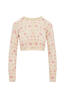 Adeanne Wool Floral Cardigan | Thulian Pink