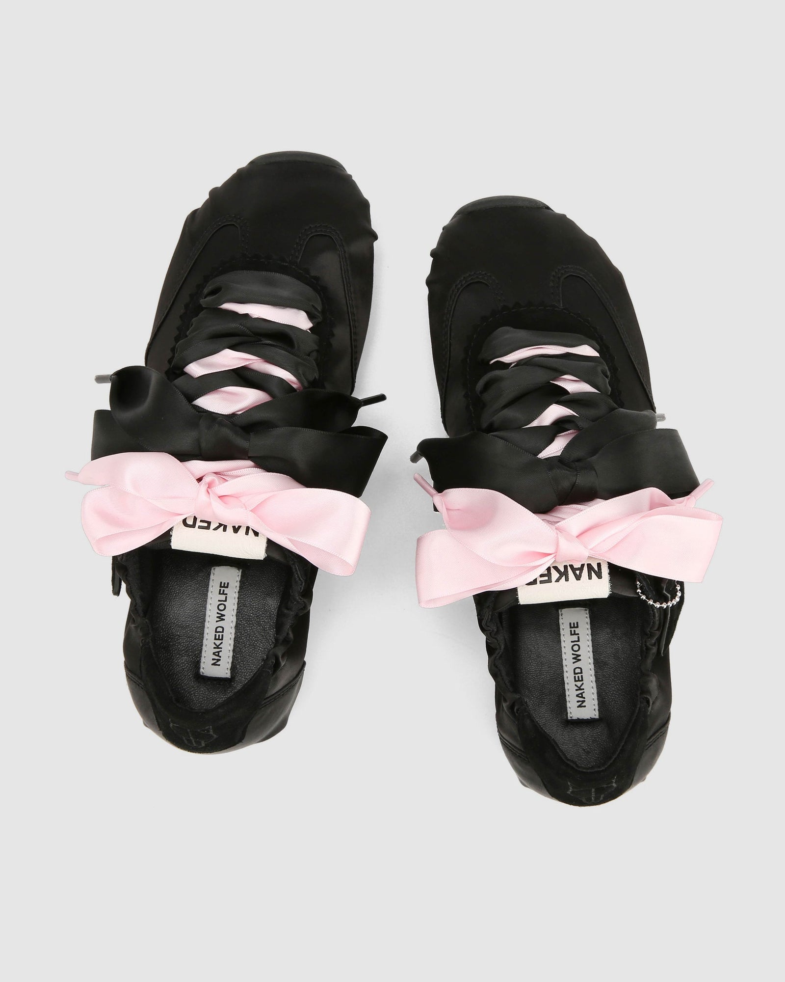 Womens | Adorable Satin Sneaker | Black